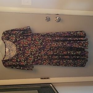 Lularoe size XL floral skater dress